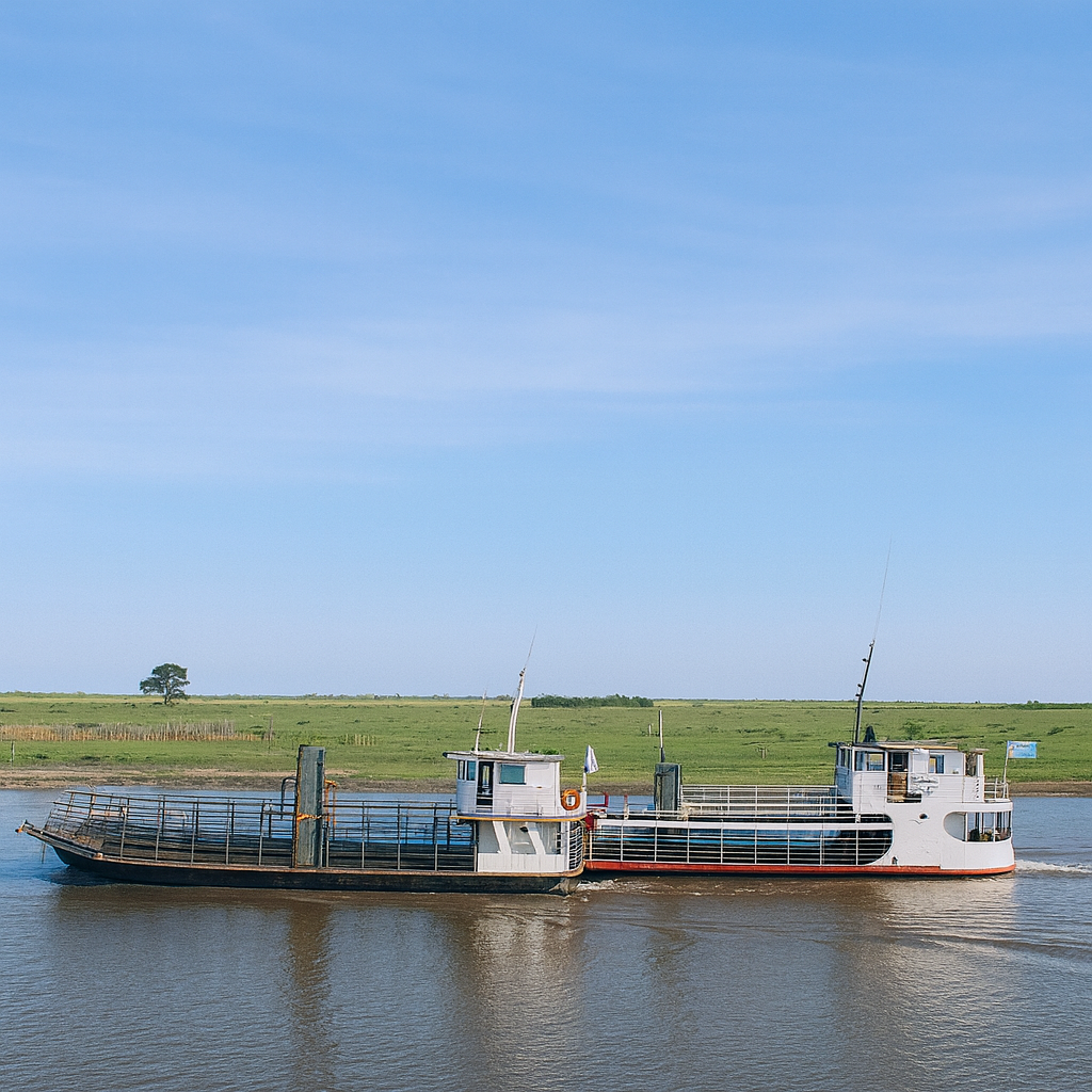 Ferry para transporte fluvial