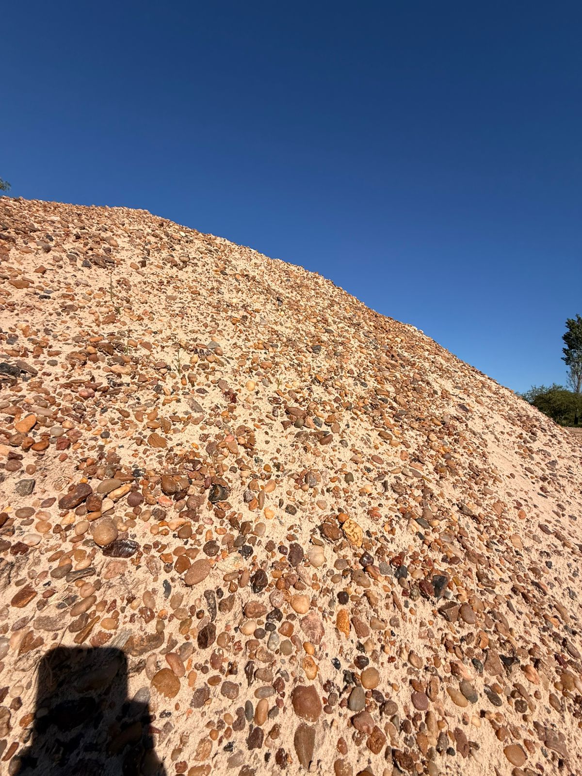 Montículo de ripio arenoso